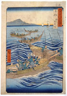 Tosa Province, Bonito Fishing at Sea (Tosa, Kaijô katsuo tsuri)