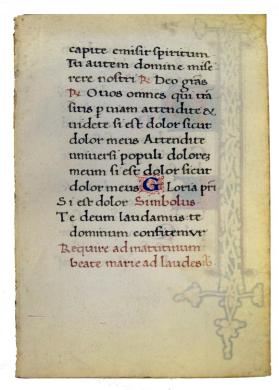 Bifolio from Book of Hours