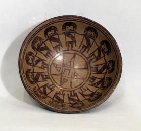 Footed Bowl with Thirteen Warriors
