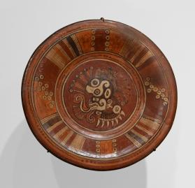 Plate with Cipactli Decoration