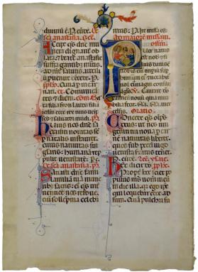 Dominican Missal Leaf