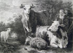Vieh am Waldsaum (Livestock Grazing)
