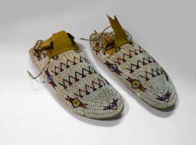 Heavily Beaded Moccasins