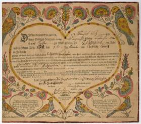 Gerburts und Taufschein (Birth and Baptismal Certificate)