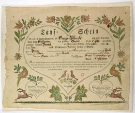 Taufschein (Baptismal Certificate)