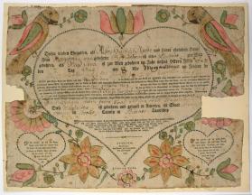 Gerburts und Taufschein (Birth and Baptismal Certificate)