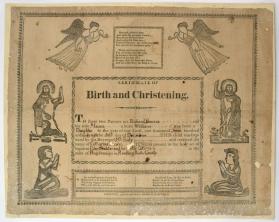 Gerburts und Taufschein (Birth and Baptismal Certificate)