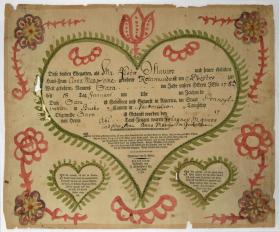 Geburts und Taufschein (Birth and Baptismal Certificate)