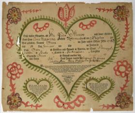 Geburts und Taufschein (Birth and Baptismal Certificate)