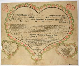 Gerburts und Taufschein (Birth and Baptismal Certificate)