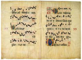 Bifolio from a Choir Book