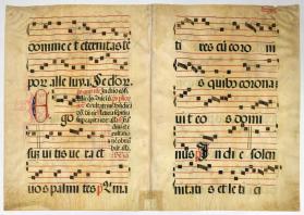 Bifolio from a Choir Book