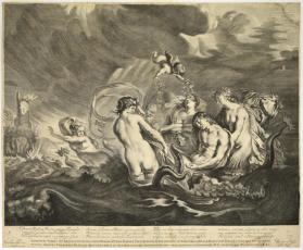 Leander with the nymphs