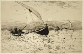 Neapolitan Fishing Boats Returning Home