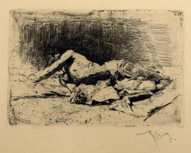 Recumbent Figure of a Man