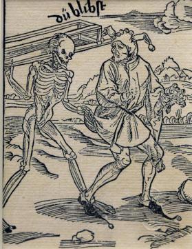 Not Preparing for Death - Illustration from Sebastian Brandt’s Das Narrenschiff (Ship of Fools), Strasbourg, 1497