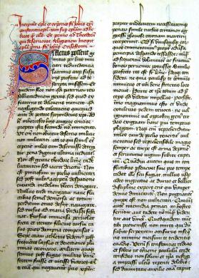 Leaf from Dialogues of Gregory the Great