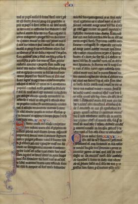 Leaf from a Lectern Bible