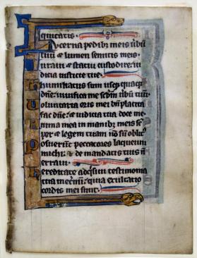 Leaf from a Miniscule Psalter