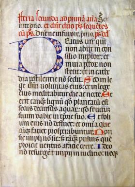 Leaf from a Psalter