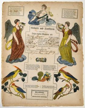 Geburts and Taufschein (Birth and Baptismal Certificate)