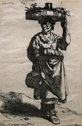 Woman Carrying a Basket