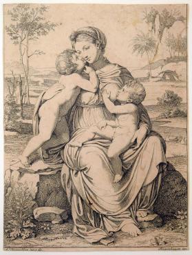Maria mit dem Kinde und dem kleinen Johannes (The Virgin and Child with the infant St John) 
