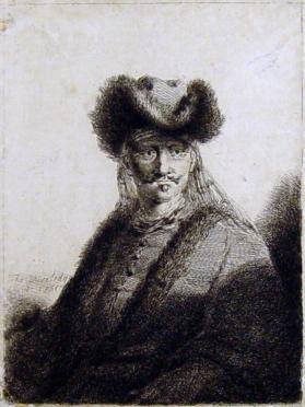 Man in a Fur Coat and Hat