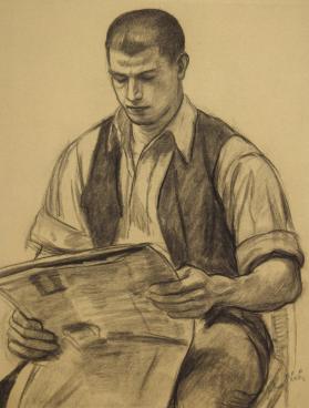 Man with Newspaper (Study)