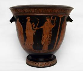 Red-Figure Bell Krater depicting the Wedding of Dionysus and Ariadne