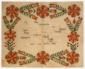 Gerburts und Taufschein (Birth and Baptismal Certificate)