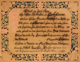 Geburts und Taufschein (Birth and Baptismal Certificate)
