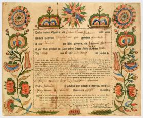 Geburts und Taufschein (Birth and Baptismal Certificate)