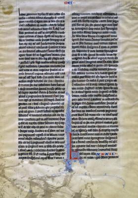 Leaf from a Lectern Bible