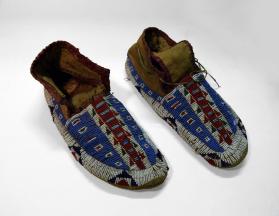 Heavily Beaded Moccasins