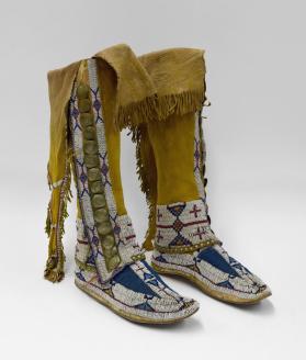 Woman's Moccasins and Leggings