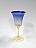 Blue Pastel Favrile Glass Stem Goblet