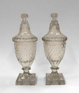 Pair of Covered Urns