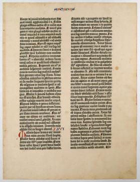 A Noble Fragment from the Gutenberg Bible