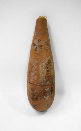 Engraved Gourd Bottle with Stopper